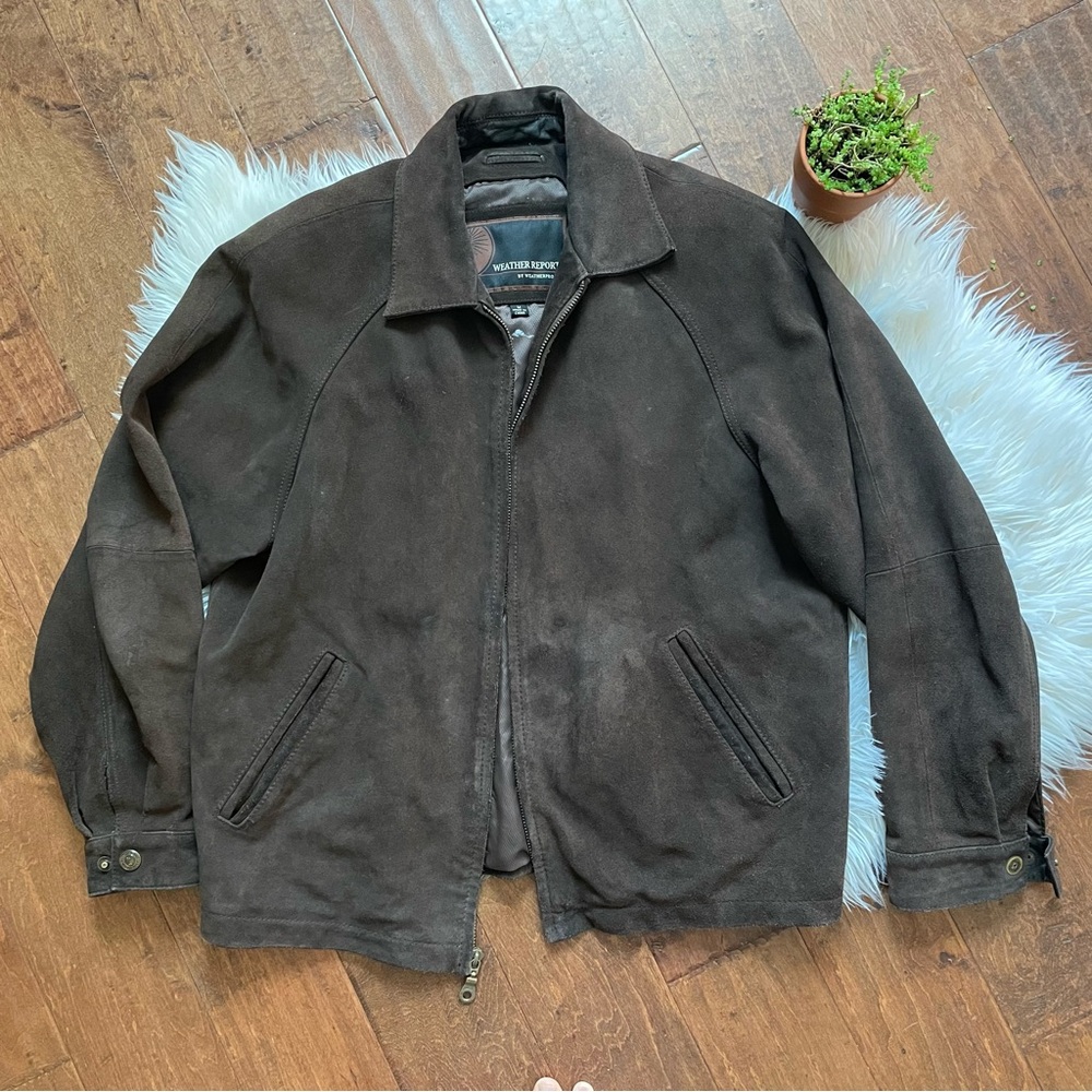 Vintage Leather Weather Report Jacket